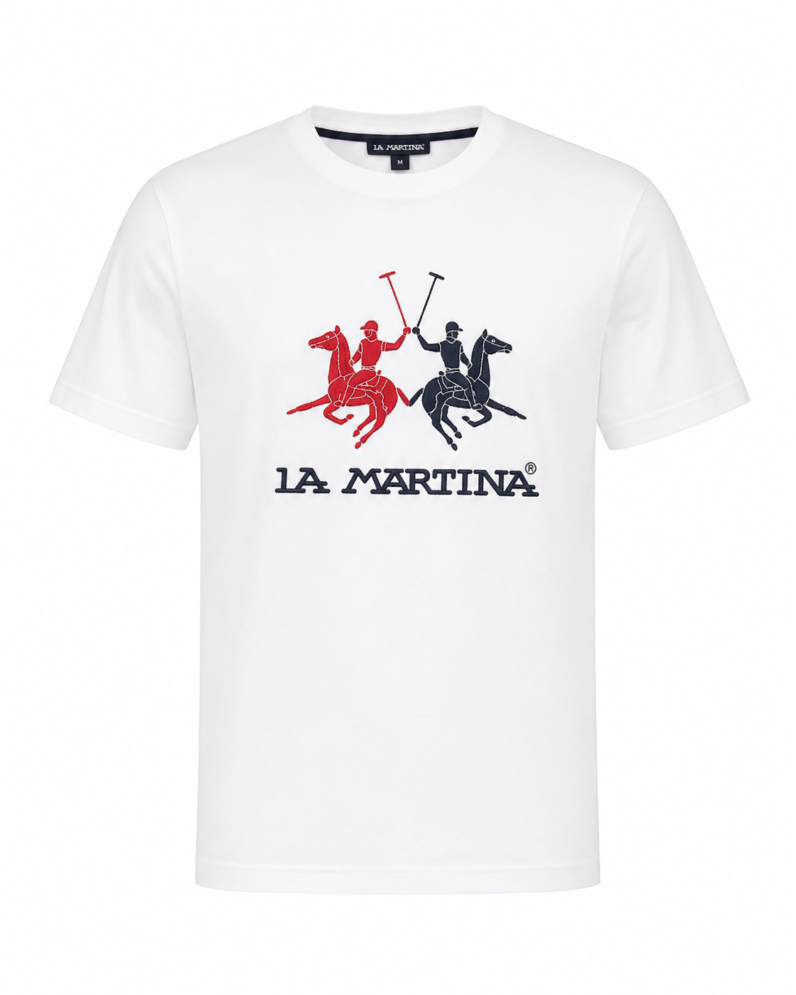 La Martina Graphic Print T-Shirt- White