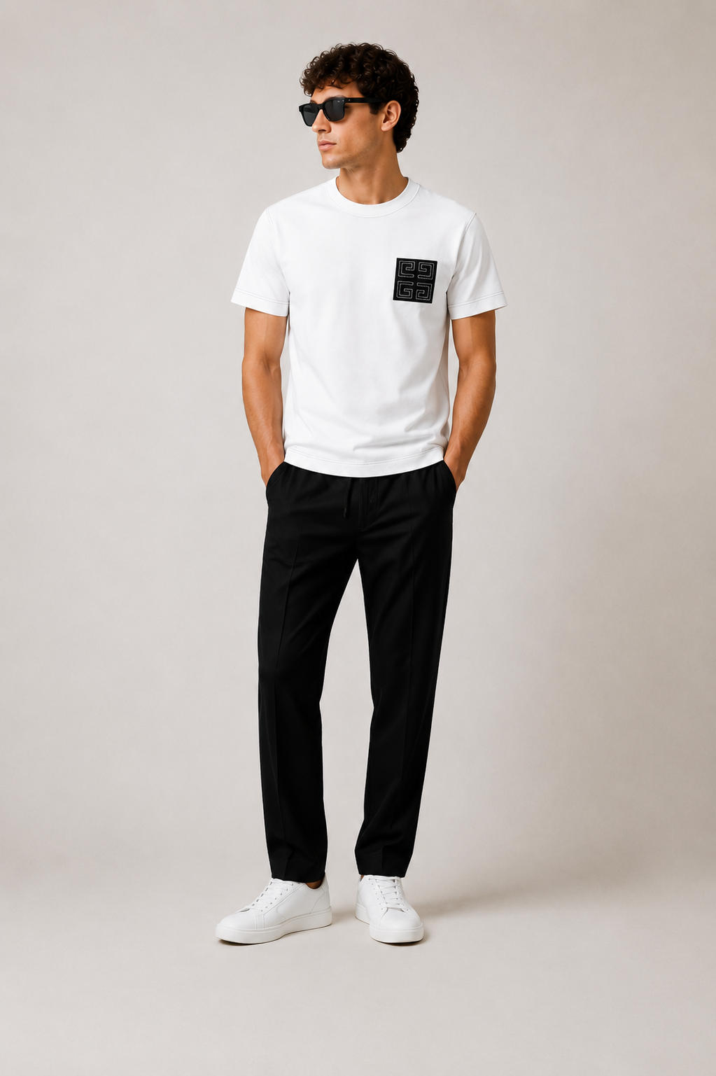 Givenchy embroidered logo T-shirt -white
