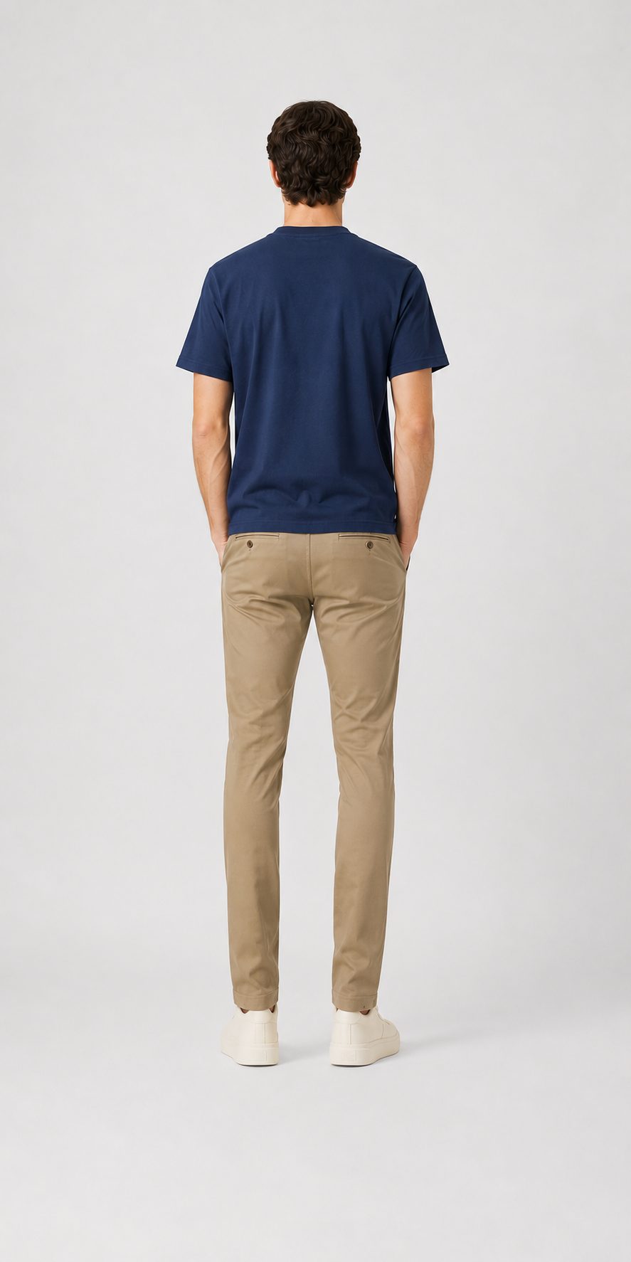 Balenciaga Embroidered Logo T-Shirt - Blue Navy