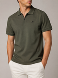 Jason Wu Classic Fit Embroidered Logo Polo - Olive