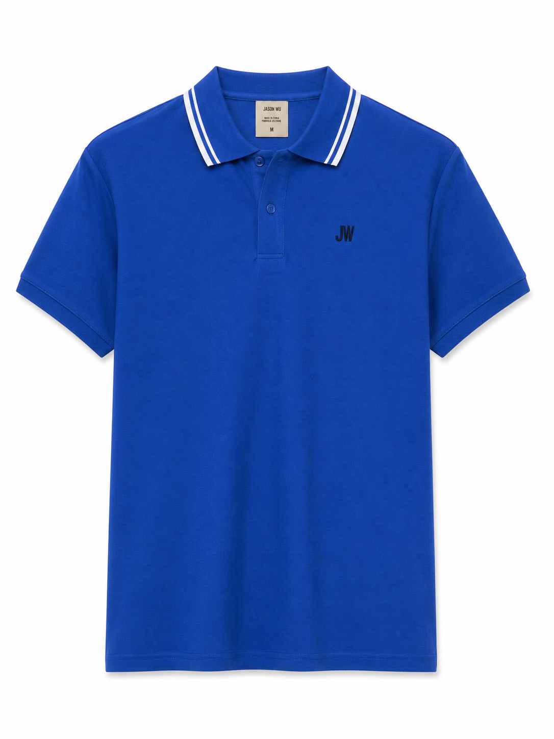Jason Wu Classic Fit Embroidered Logo  Polo - Blue