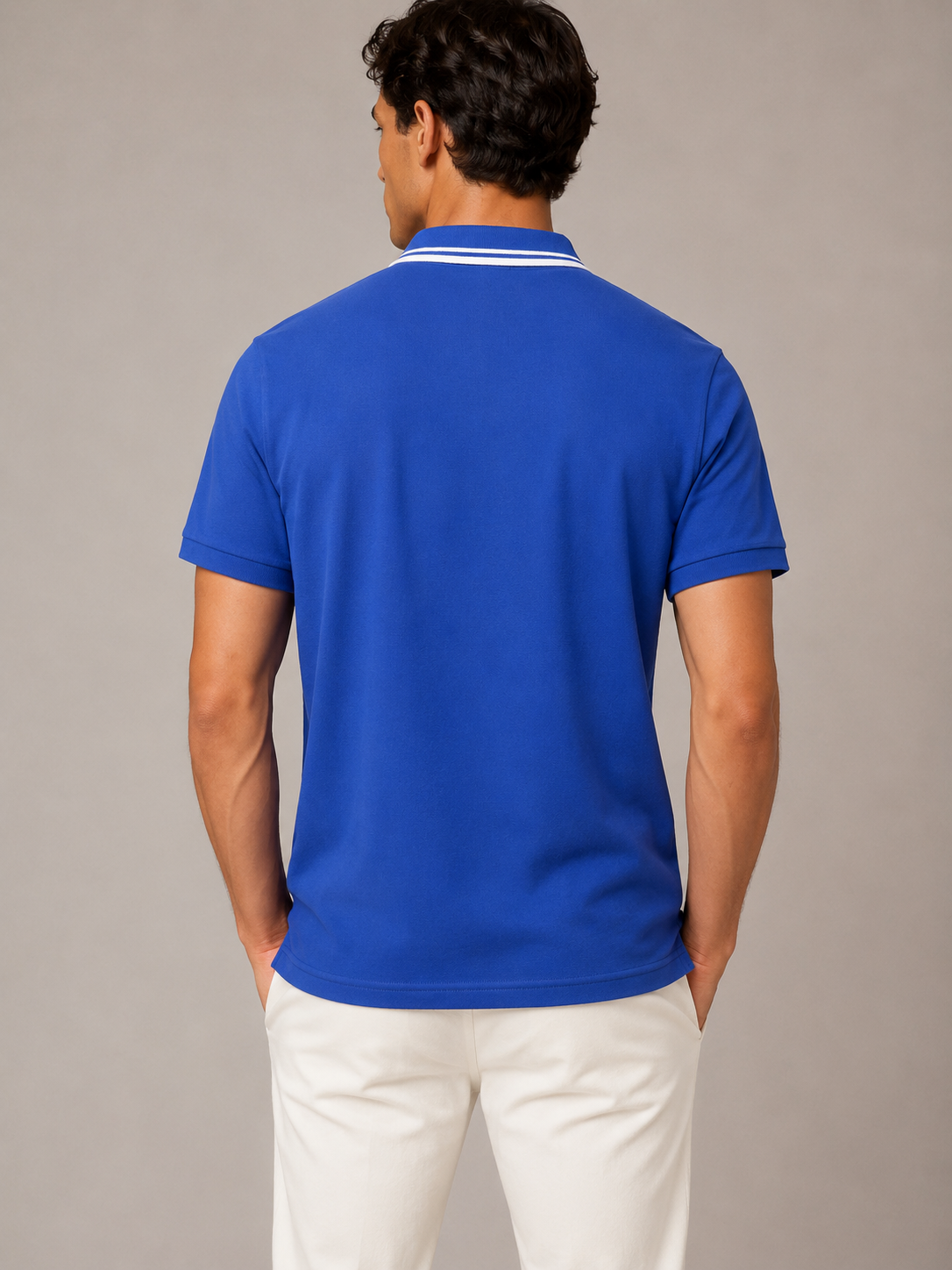 Jason Wu Classic Fit Embroidered Logo  Polo - Blue