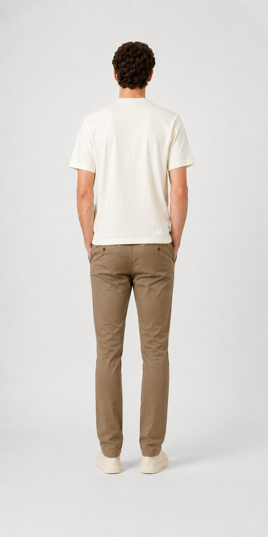 Balenciaga Embroidered Logo T-Shirt - Cream