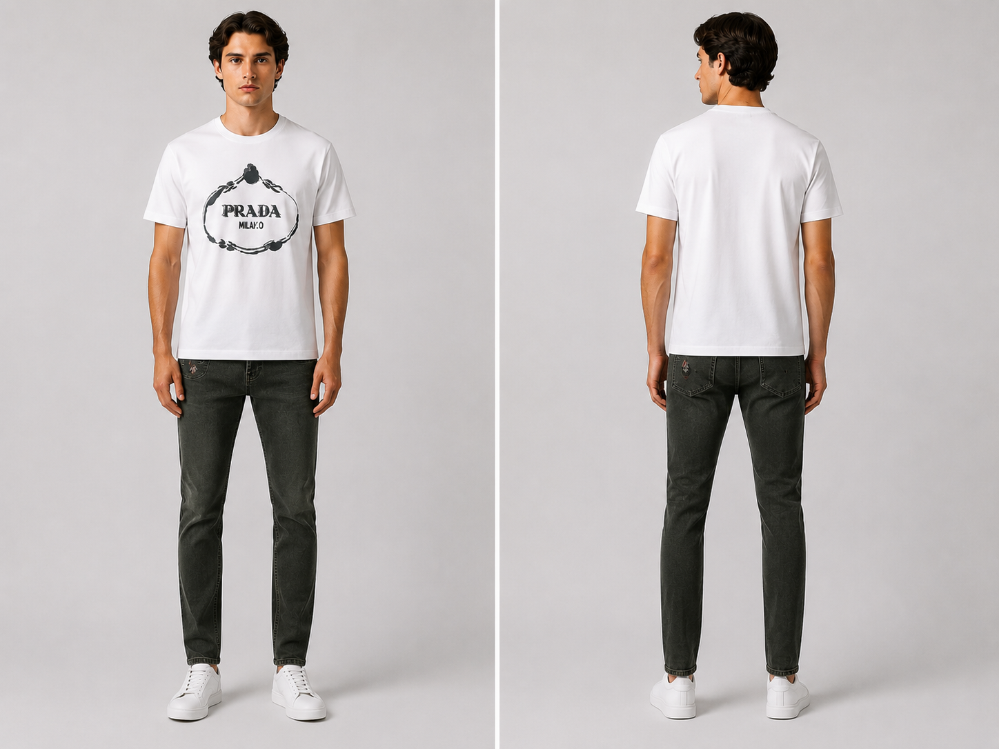 Prada Graphic print logo T-shirt - White