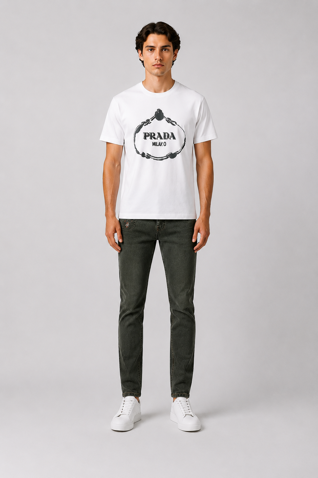 Prada Graphic print logo T-shirt - White