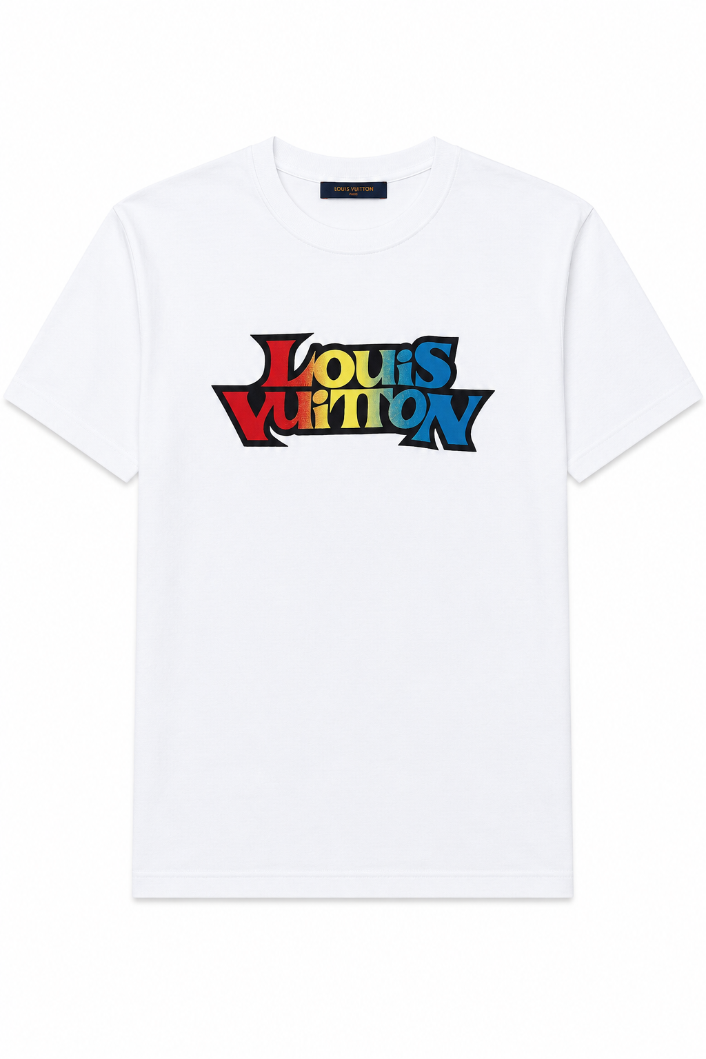 Louis Vuitton Multi color Logo Print T-Shirt - White