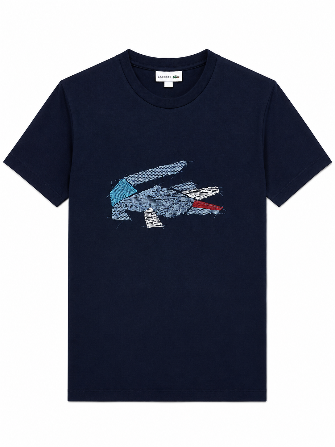 Lacoste crocodile Graphic T-shirt- Navy Blue