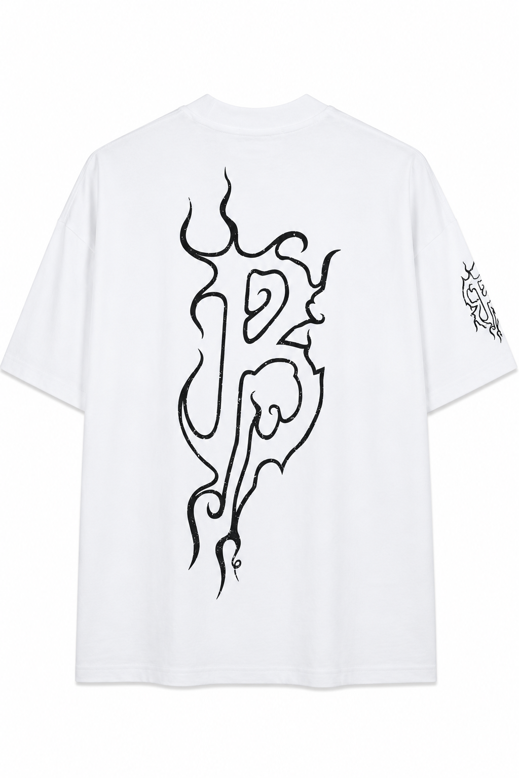 Balenciaga Oversized graphic print Logo T-shirt - White