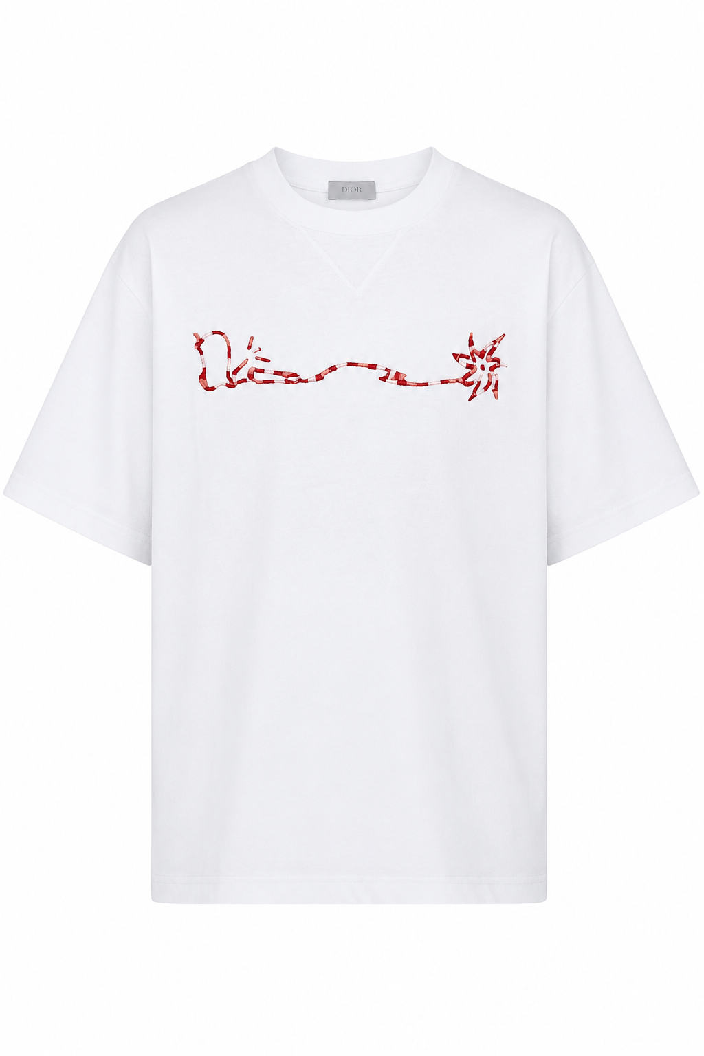 Dior Oversized Embroidered logo T-Shirt - White