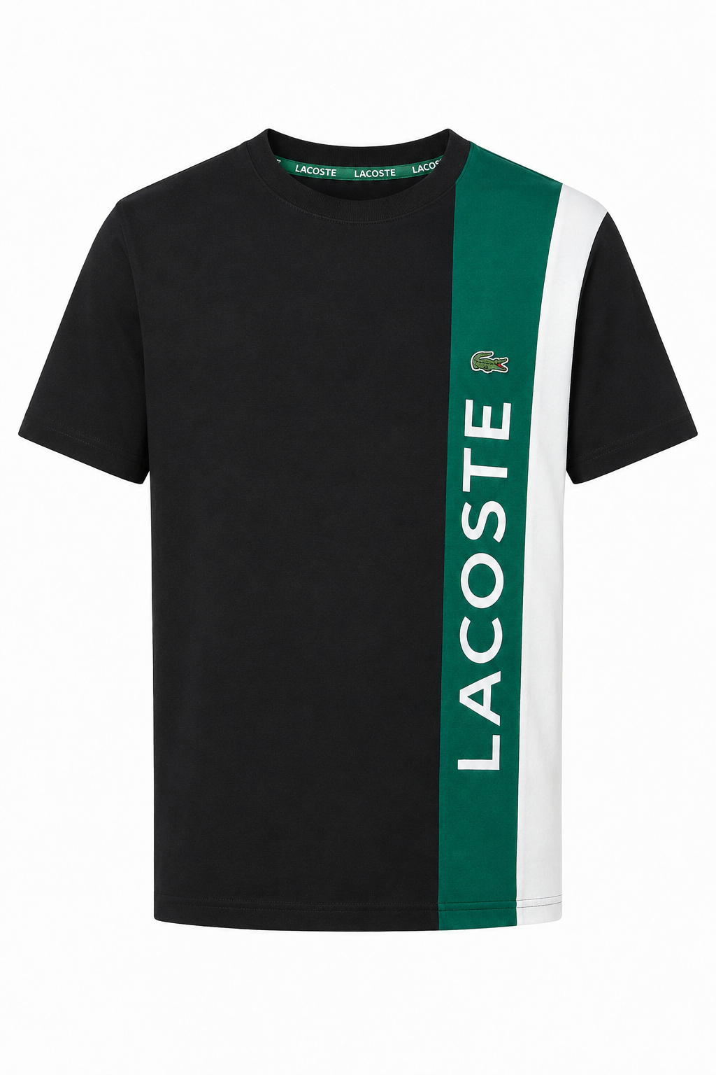 Lacoste Color-Block T-Shirt & Shorts Set - Black and Green