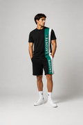 Lacoste Color-Block T-Shirt & Shorts Set - Black and Green