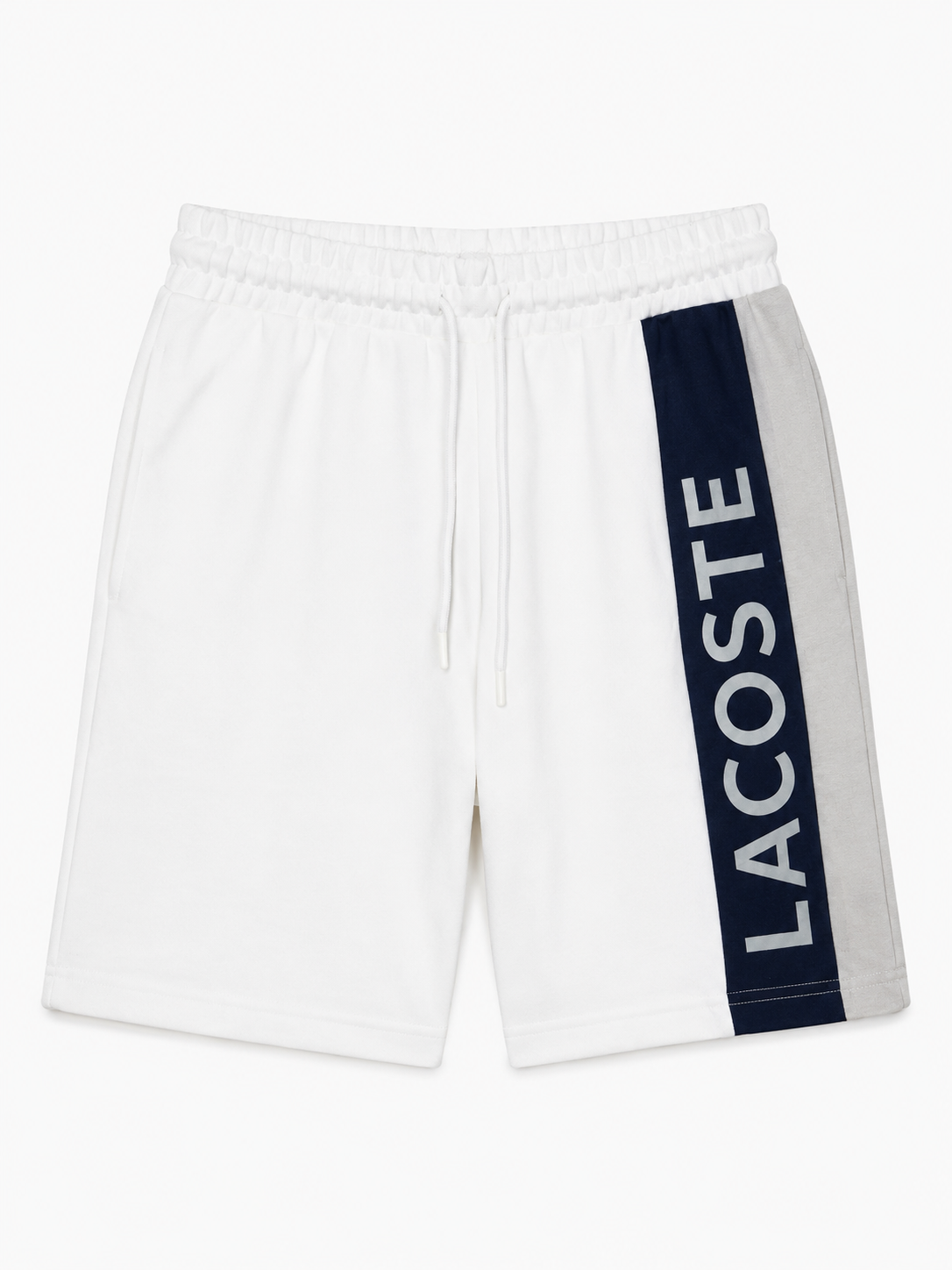 Lacoste Color-Block T-Shirt & Shorts Set - white and Blue