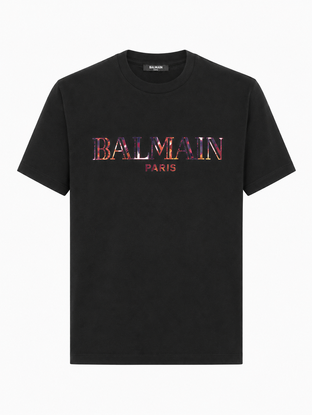 Balmain colorful Logo T-shirt - Black