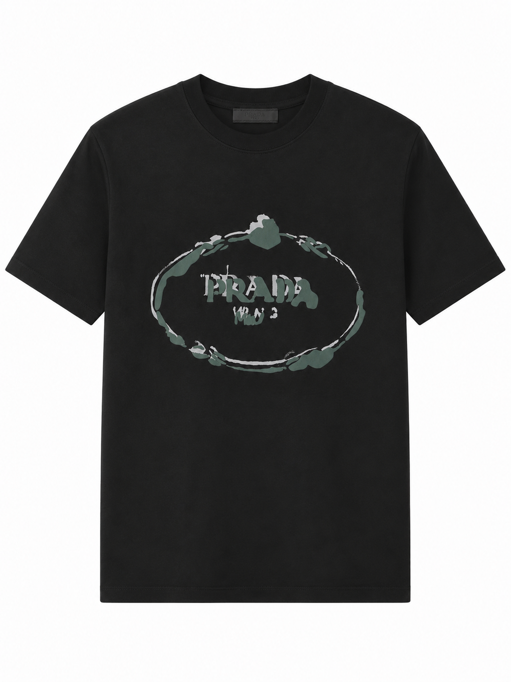 Prada Graphic print logo T-shirt - Black