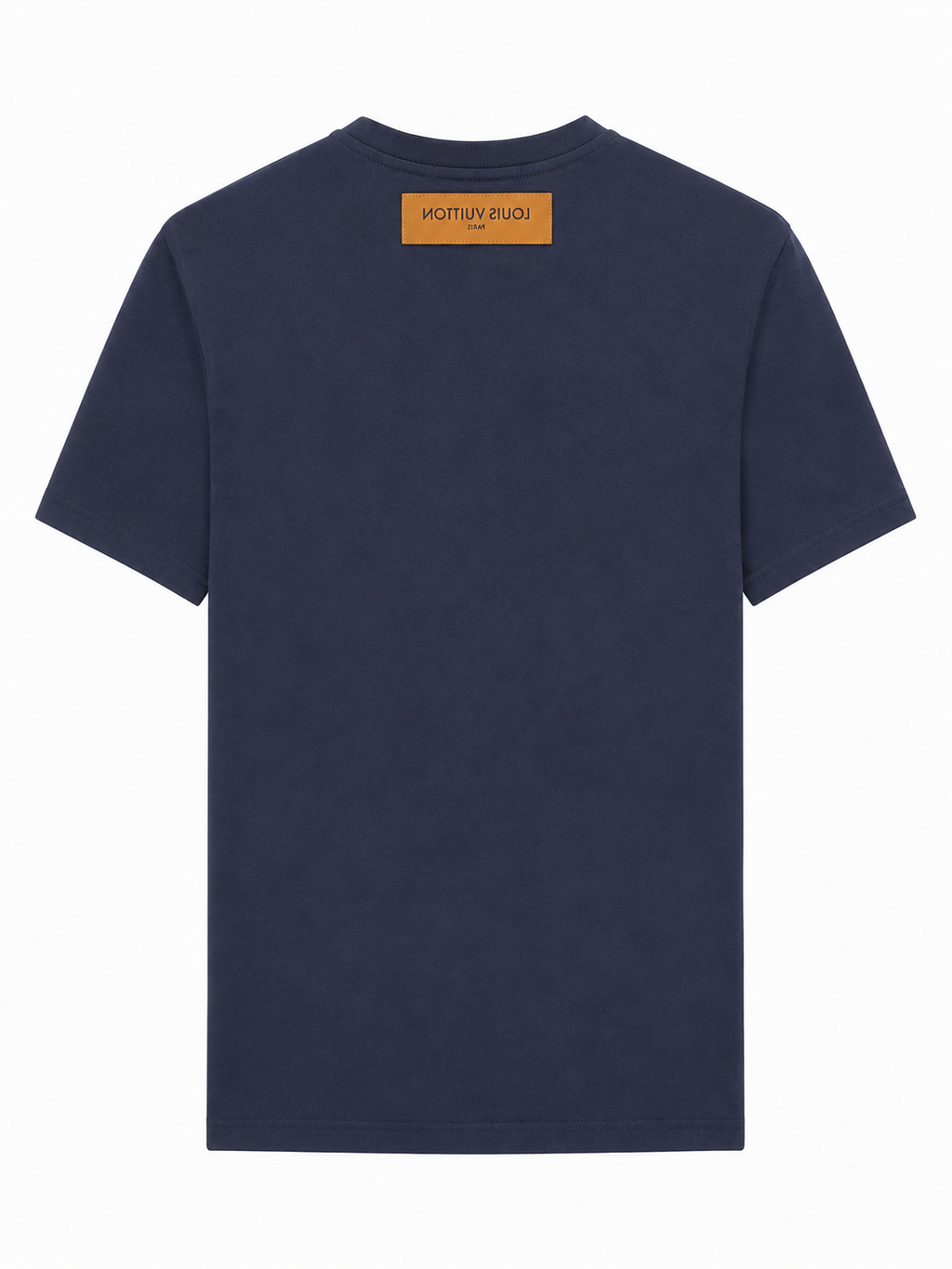 Louis Vuitton Navy  embroidered logo T-Shirt - Navy Blue