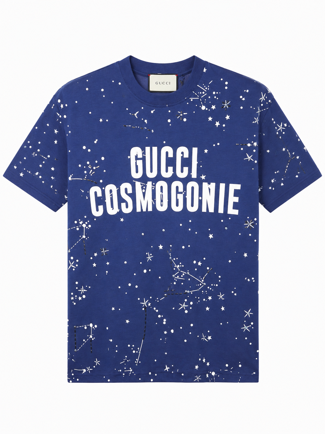 Gucci blue "Cosmogonie" star-shaped T-shirt  - Blue
