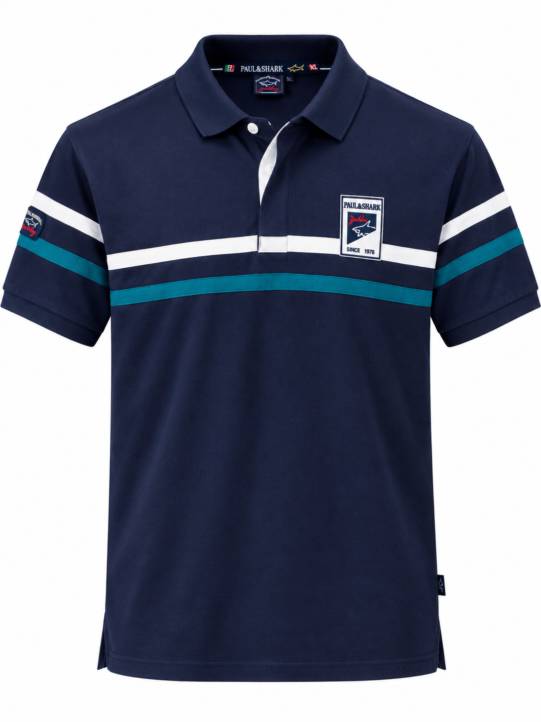 Paul & Shark Striped polo - Navy Blue