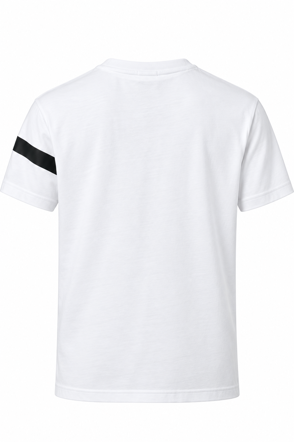 BOSS -  stripe and logo T-shirt - White