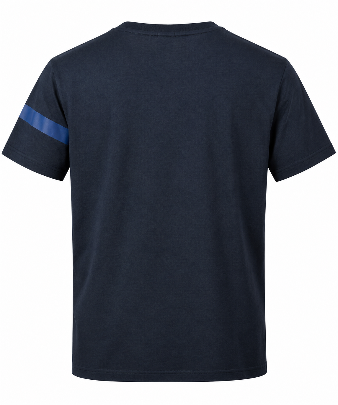 BOSS -  stripe and logo T-shirt - Blue navy