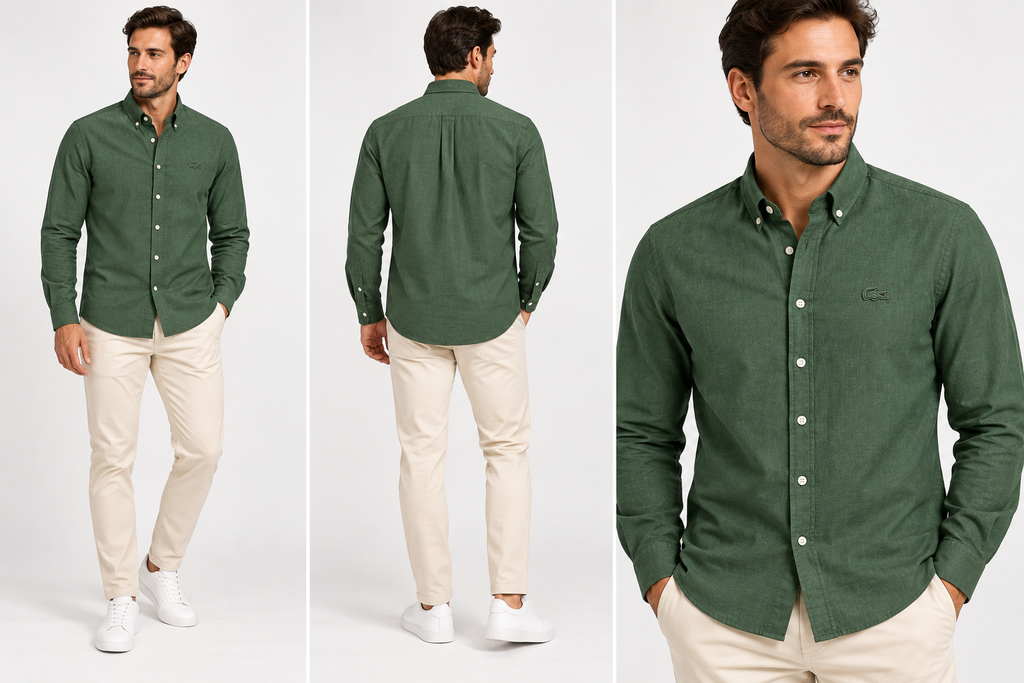 Lacoste Linen Regular fit Shirt - Green