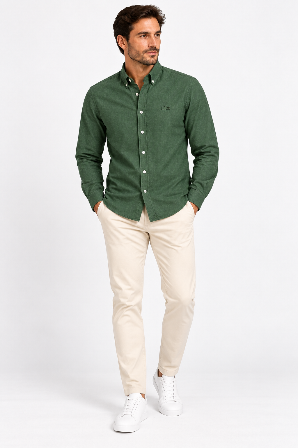 Lacoste Linen Regular fit Shirt - Green