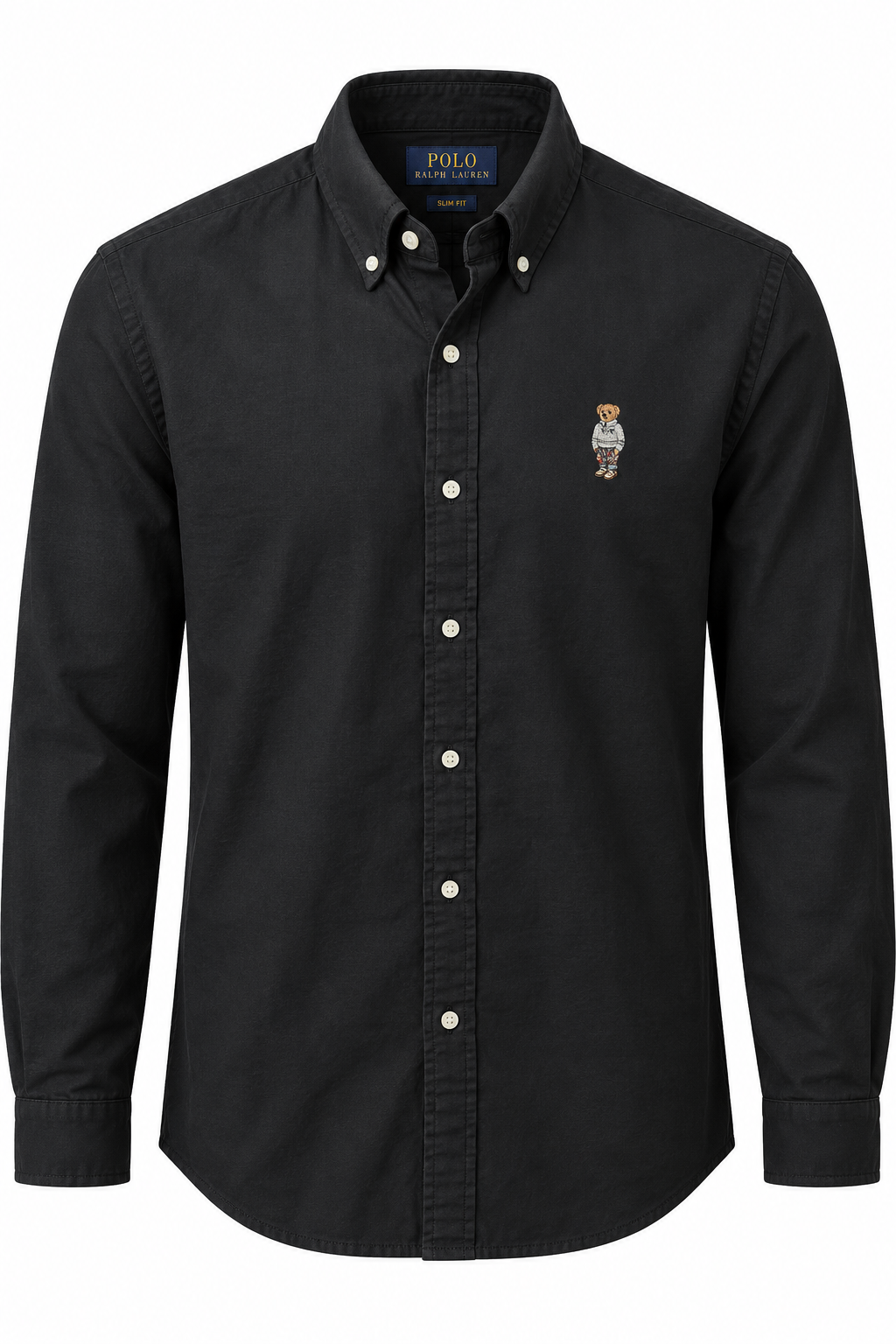 Ralph Lauren bear logo oxford shirt - Black