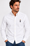 Ralph Lauren bear logo oxford shirt - white