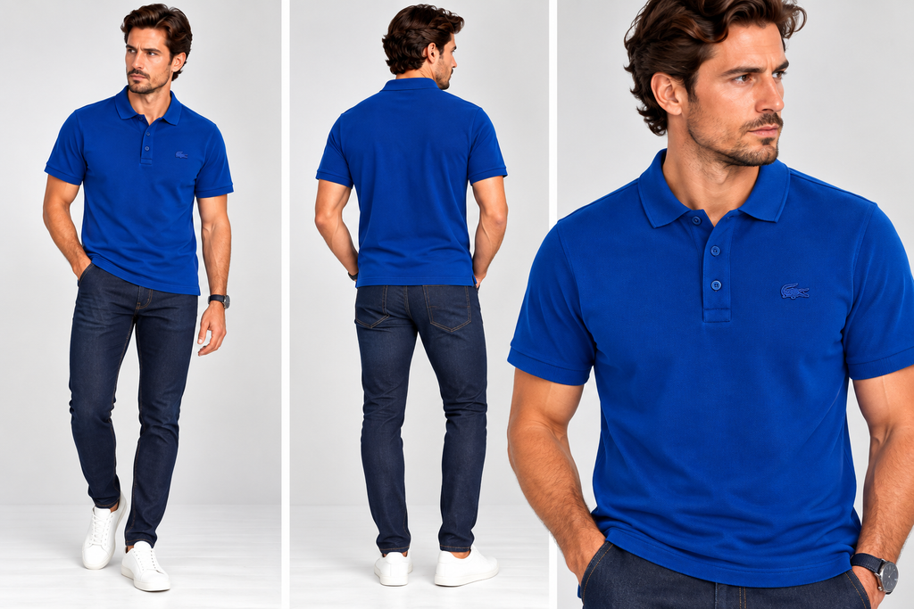 Lacoste Regular Fit Paris Piqué Polo - Royal Blue