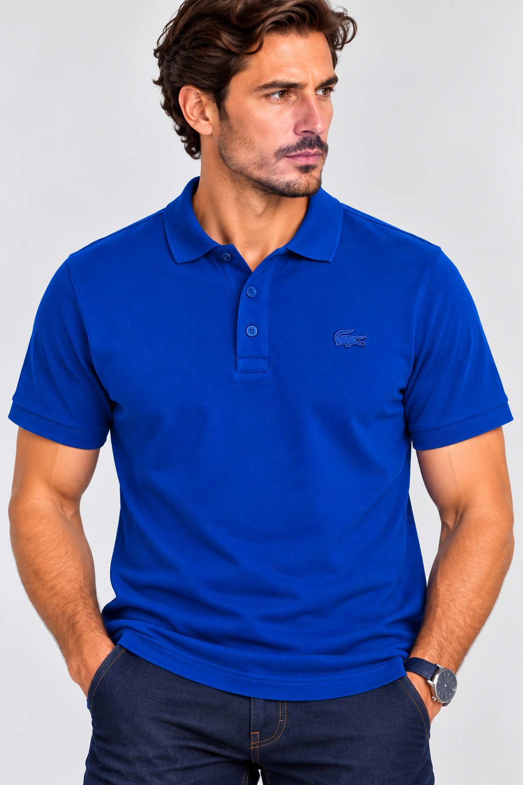 Lacoste Regular Fit Paris Piqué Polo - Royal Blue