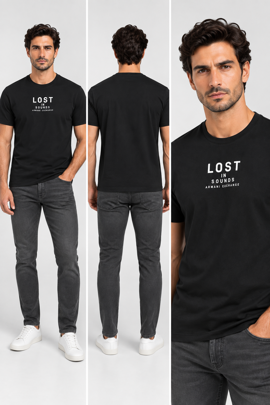 Karl Lagerfeld Paris  Collared Polo - Black