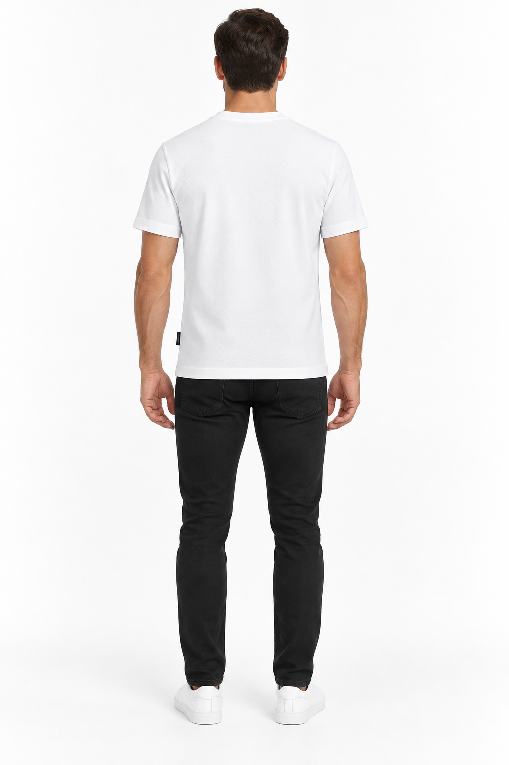 Lamborghini zipped chest pocket T-shirt - white