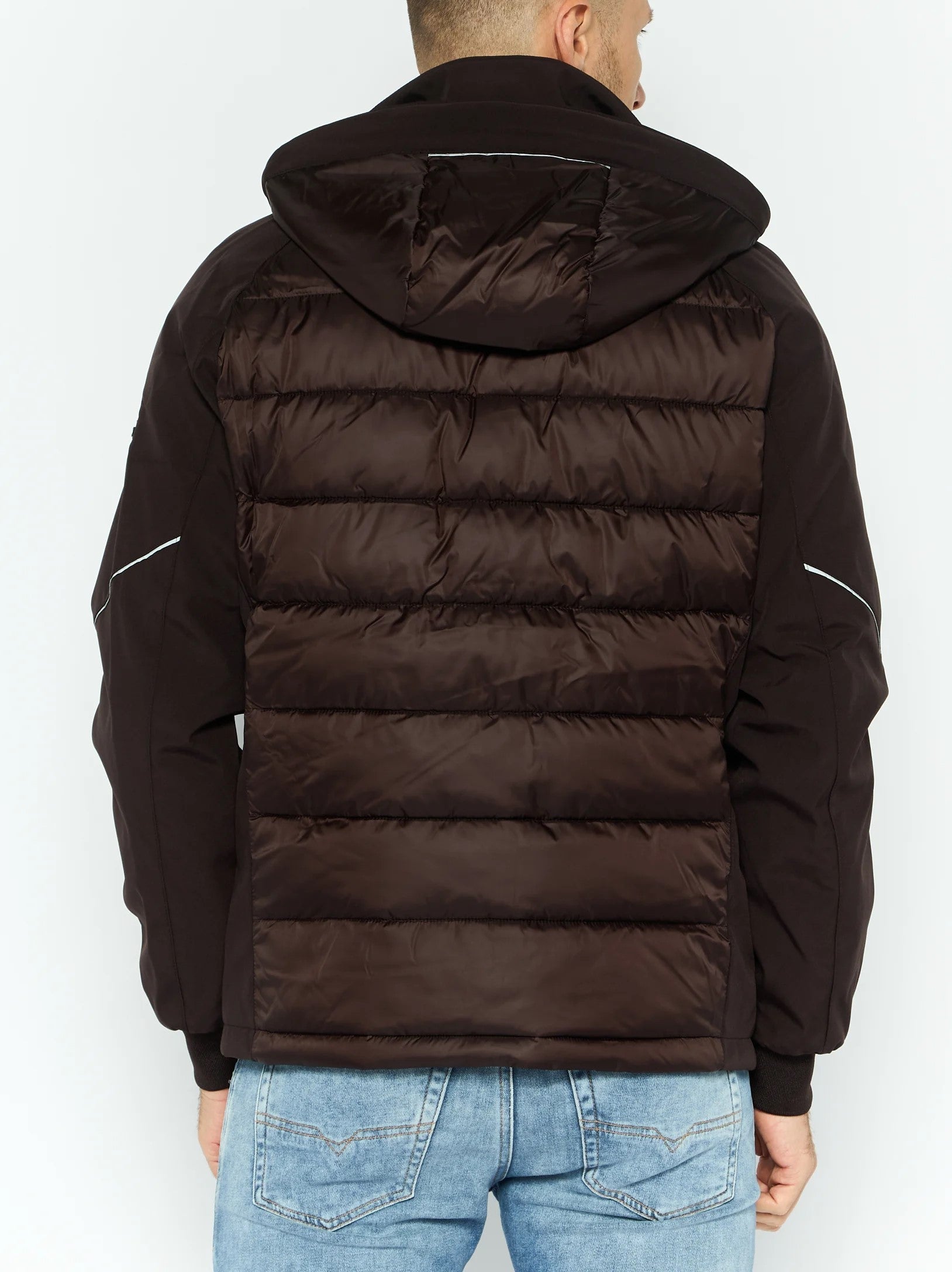 Mickeal Kors men Quilted  Jacket, Brown