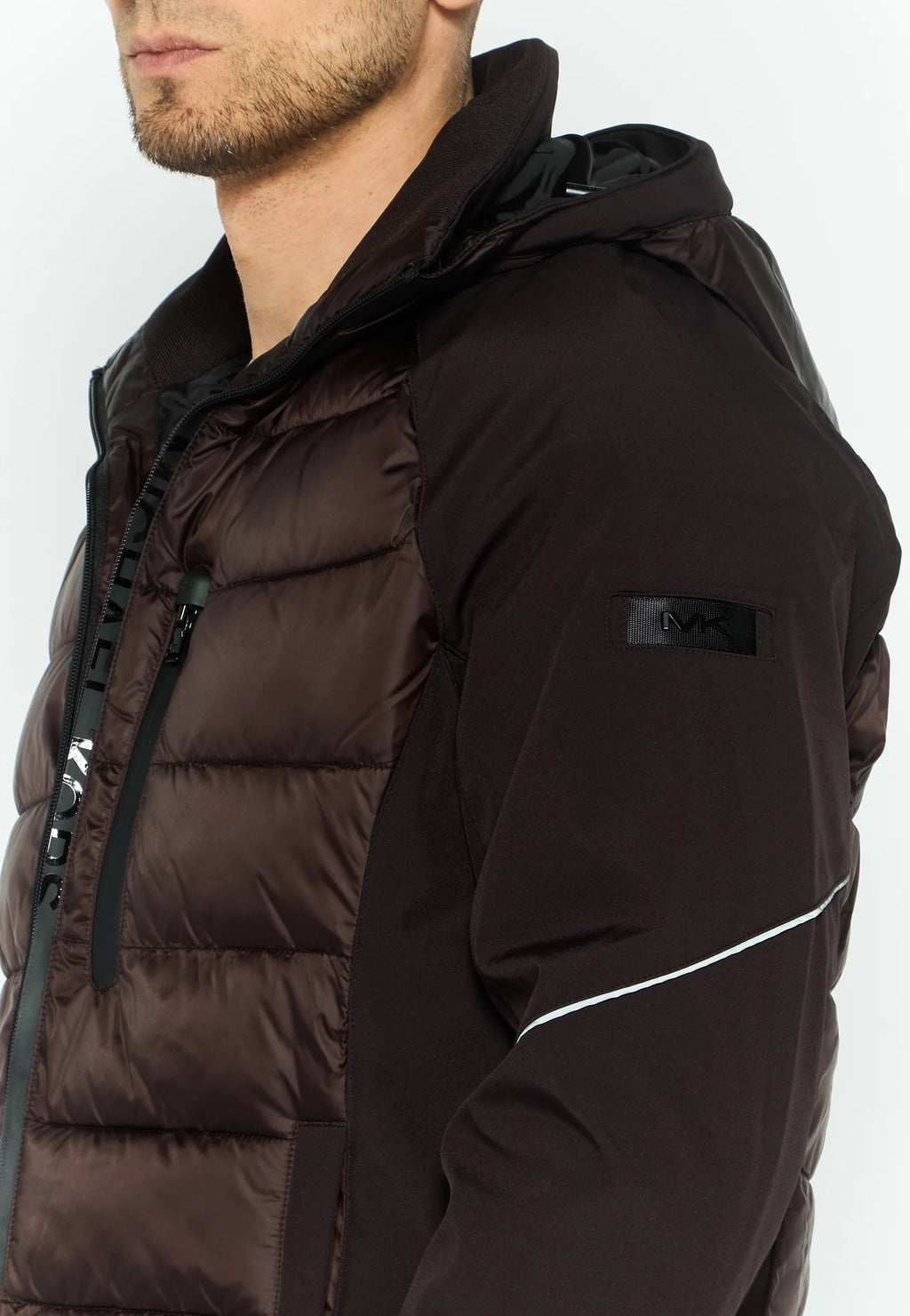 Mickeal Kors men Quilted  Jacket, Brown