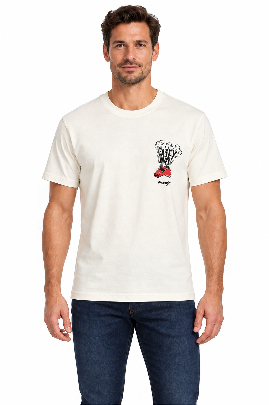 Wrangler Casey jones logo T-shirt - White